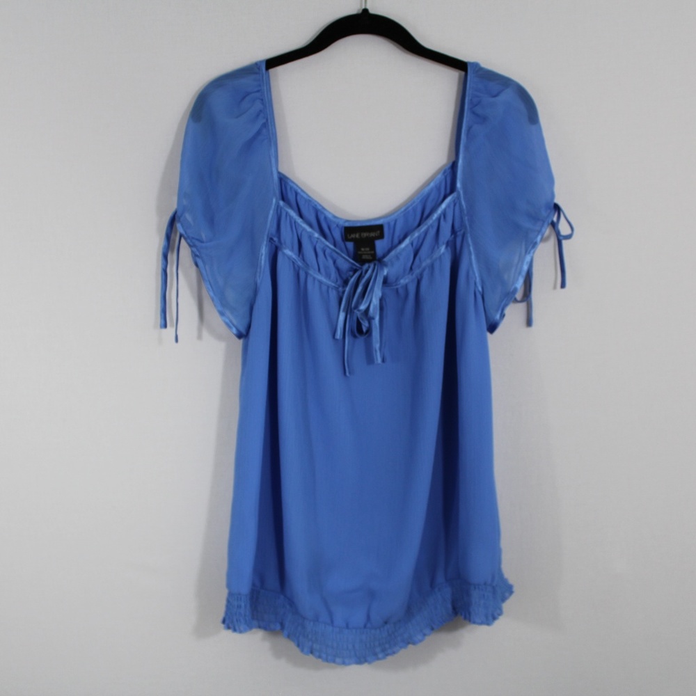 💥⬇️$20 Lane Bryant Blue Baby Doll Style Top